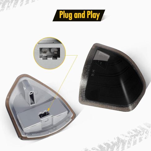 Partsam LED Side Mirror Turn Signal Light Left and Right Lamps Tow Light Clear Cover Lens Compatible with Ram 1500 2500 3500 4500 5500 2010 to 2018 68302828AA 68302829AA in Saudi Arabia