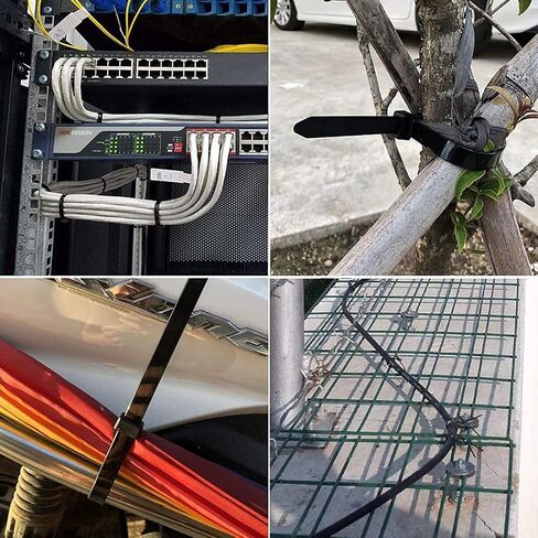 Zip Ties 16 Inch 100 per pack with 70 Pounds Tensile Strength Heavy duty cable ties White Self-Locking Nylon Wire Ties in Kuwait