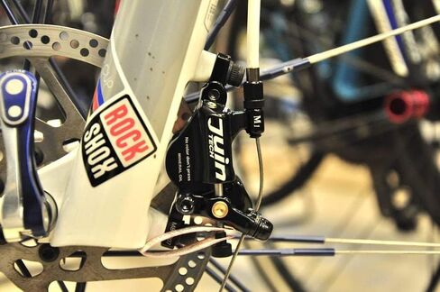Juin Tech M1 Cable Actuated Hydraulic Bicycle Bike Disc Brake Caliper Set Extra Powerful Hybrid Brake for Road/Mountain/Cyclocross/Gravel/E-Bike/Folding Bike etc. use in Kuwait