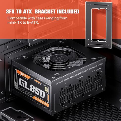 ARESGAME 1300W ATX 3.0 PCIE 5.0 مزود طاقة، 80 Plus Gold معتمد، وحدات كاملة، ضمان 10 سنوات in Kuwait