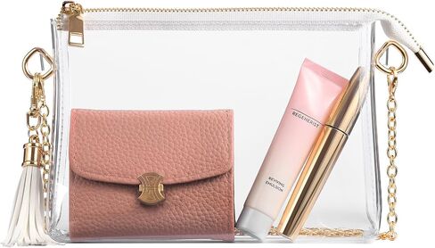 FANGSUN Clear Bag Stadium Approved, Clear Crossbody Purse for Concert, Festival in Saudi Arabia
