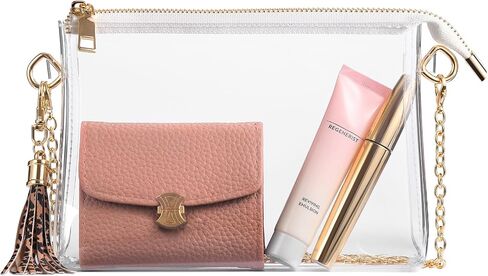 FANGSUN Clear Bag Stadium Approved, Clear Crossbody Purse for Concert, Festival in Saudi Arabia