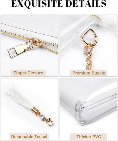 FANGSUN Clear Bag Stadium Approved, Clear Crossbody Purse for Concert, Festival in Saudi Arabia