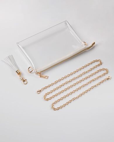 FANGSUN Clear Bag Stadium Approved, Clear Crossbody Purse for Concert, Festival in Saudi Arabia