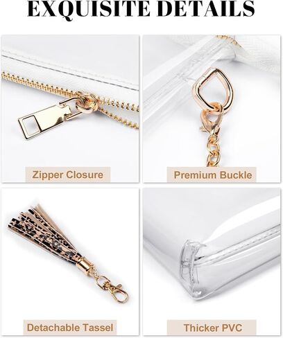 FANGSUN Clear Bag Stadium Approved, Clear Crossbody Purse for Concert, Festival in Saudi Arabia