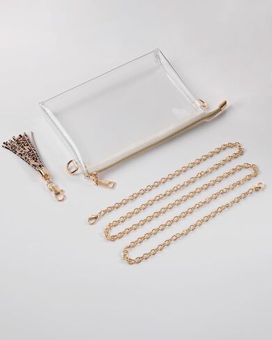 FANGSUN Clear Bag Stadium Approved, Clear Crossbody Purse for Concert, Festival in Saudi Arabia