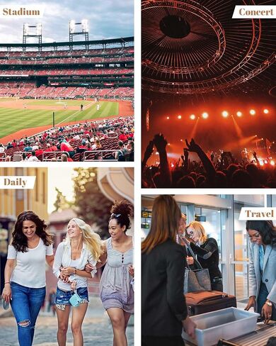 FANGSUN Clear Bag Stadium Approved, Clear Crossbody Purse for Concert, Festival in Saudi Arabia