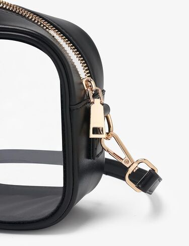 Yarnic Clear Bag Stadium Approved, PVC Clear Crossbody Purse Small Clear Crossbody Bag with Adjustable Shoulder Strap in Kuwait