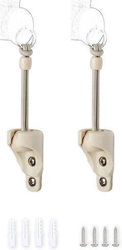 Set of 2 Replacement Shade Parts Bungee End Cap Kit Brown for Coolaroo Exterior Cordless Roller Shades Outdoor Blinds in Kuwait