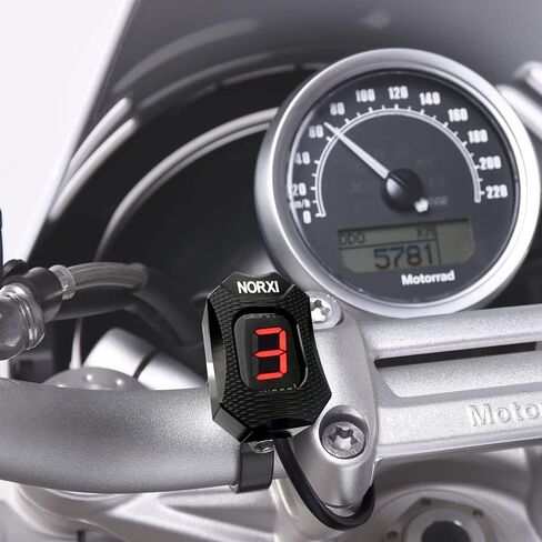 مؤشر معدات الدراجات النارية لهوندا هورنت CBR600F F3 F4 F4i RR CB600F CBF500 VFR800 Fi 900RR 919RR 929RR 954RR Shadow 750 Gear Display 1-6 (أخضر مع حامل) in Kuwait