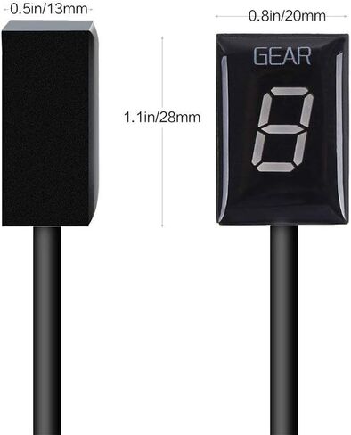 مؤشر معدات الدراجات النارية لهوندا هورنت CBR600F F3 F4 F4i RR CB600F CBF500 VFR800 Fi 900RR 919RR 929RR 954RR Shadow 750 Gear Display 1-6 (أخضر مع حامل) in Kuwait
