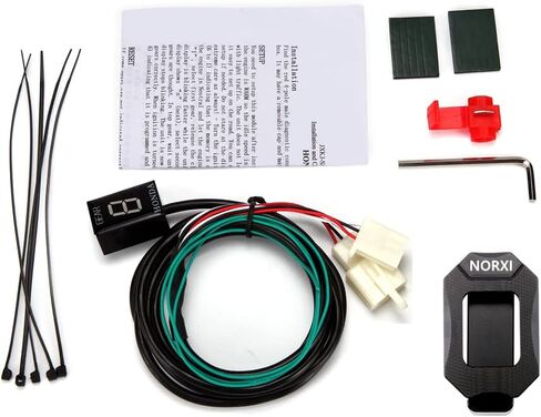 مؤشر معدات الدراجات النارية لهوندا هورنت CBR600F F3 F4 F4i RR CB600F CBF500 VFR800 Fi 900RR 919RR 929RR 954RR Shadow 750 Gear Display 1-6 (أخضر مع حامل) in Kuwait