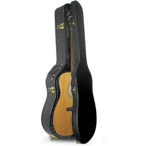 Yamaha F1HC Acoustic Guitar with Hardshell Case, Black