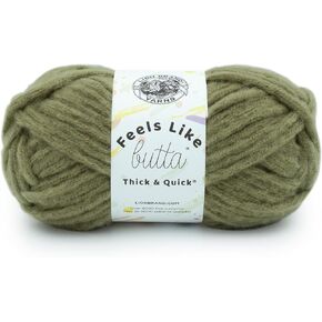 Lion Brand Yarn Feels Like Butta Thick & Quick Super Bulky Yarn for Knitting, 1 Pack, Woodrose