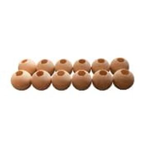 Wood Dowel Caps 1 Inch Diameter with 3/8 Inch Hole Unfinished Dowel Rod Caps (25)