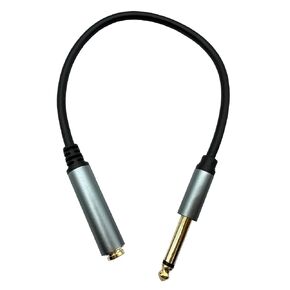 Halokny 6.35mm to 6.35mm Instrument Cable, Golden Plated 1/4 Inch Male to Female TS Mono Audio Jack for Electric Guitar, Bass, Amplifier, Speaker, Mixer 1FT/0.3M (Male to Female TS 1Ft)