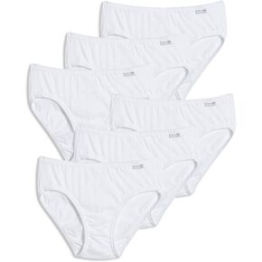 Jockey Women's Underwear Elance Bikini - 6 Pack, Ivory/Light/Pink Shadow, 6
