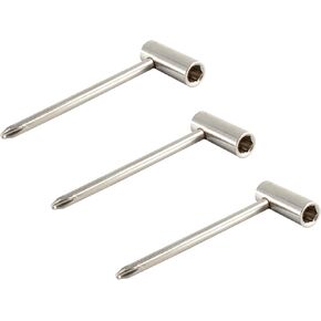 3 Size Taylor Guitar Truss Rod Wrench,Guitar Adjusting Neck Toolguitar Accessory 6.35mm 7mm 8mm(Chrome)