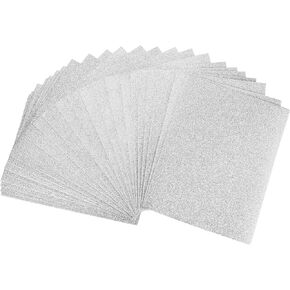 uxcell Red Glitter EVA Foam Sheets 11 x 8 Inch 2mm Thick for Crafts DIY Projects 24 Pcs