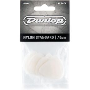 New Dunlop 44P46 Nylon Standard Guitar Picks, .46mm, 12/Player's Pack