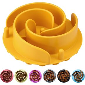 Slow Feeder Dog Bowls Insert, Animire Soft Silicone Slow Eating Dog Food Bowl for Small, Medium and Large Dogs, Compatible with Regular and Elevated Dog Bowls