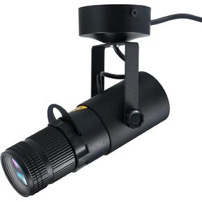 Lixada 15W LED شعاع أبيض Pinspot ضوء كشاف، زجاج مستدير، تركيز يدوي، 4 فتحات شعاع زاوية قابلة للتعديل شريط ضوء أضواء إسقاط أضواء المسرح لحفلات الزفاف DJ Disco Bar Club Party