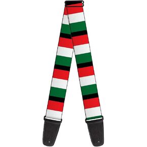 Buckle-Down Guitar Strap Italy Flags 2 Inches Wide (Model: GS-W30904)