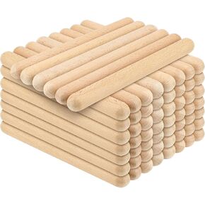 SOUJAP 60 Pack 8 Inch Rhythm Sticks, 30 Pair Rhythm Music Lummi Sticks, Wood Claves Musical Instrument for Performances, Team Activities