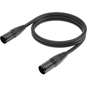 XLR Cable Male to Male, 3 Pin Male to Male Microphone Cable with Oxygen-Free Copper (5ft/1.5m, 1pack) in Kuwait