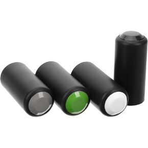 Vaguelly 4pcs Mic Battery Screw on Caps Microphone Cover Compatible for PGX24/SLX24/PG58 Style B Microphone