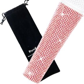 Mic Sleeve Cover Bling for Shuer Wired SM58, Beta 58A, PGA58 Vocal Microphones Skin Wrap Shining on Tours TV Shows, Rose Gold (Mic Not Included)