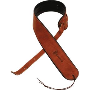 MARTIN Premium Rolled Brown Leather Guitar Strap (18A0028)