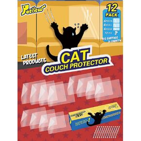 10 PCS Cat Scratch Furniture Protector for Leather, Cat Furniture Protector, Furniture Protectors from Cats, Cat Scratching Deterrent, Couch Guards for Cats, Strong Adhesion, No Residue