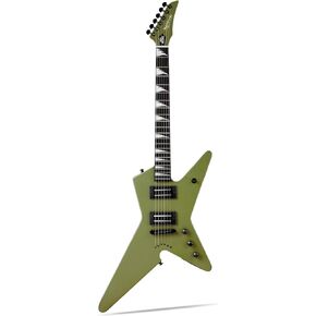 WestCreek Guitars HIGH VOLTAGE（HV）Heavy Metal Solid Body Electric Guitar with strap (Black)