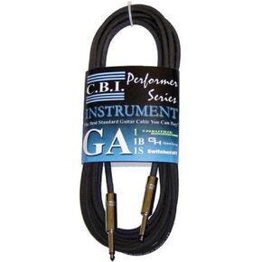 CBI GA1 1/4" to 1/4" Guitar Instrument Cable, 10 Feet