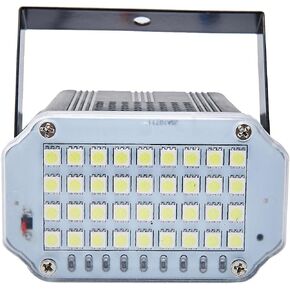Strobe Lights Stage Light 36 LED Mini Disco LIghts Flash Strobe Lighting with Sound Activated and Speed Control for Party Wedding DJ Disco Bars KTV Lights (white)
