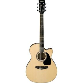 Ibanez Performance Series PC15ECE Grand Concert Cutaway Acoustic Electric Guitar, Rosewood Fretboard, Natural High Gloss