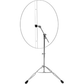 درع الطبل، 22 بوصة - عبوتان من حاجز مجموعة الطبول الأكريليك الشفاف، قفص الطبل، كمامات التسجيل المباشر القياسي على حامل الصنج، درع صوت الأداء (22 بوصة - عبوتان) in Kuwait