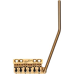 Vega-Trem VT1 Standard 6-Screw Gold Stratocaster Guitar Tremolo Bridge For Strat No Mods Easy Installation