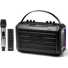 120W Professional Bluetooth Karaoke Machine Speaker with Wireless Microphone for Adults, Powerful Stereo Sound and Monstrous Bass Custom EQ Speaker, PA System with Remote Control Speaker, Gift