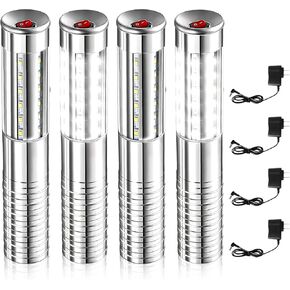 4 Pieces Bottle Service Lights, Rechargeable Bottle Sparklers, Reusable Bottle Girl Lights, Champagne Bottle Service Sparklers for Bar Nightclub Concert Birthday Wedding Party