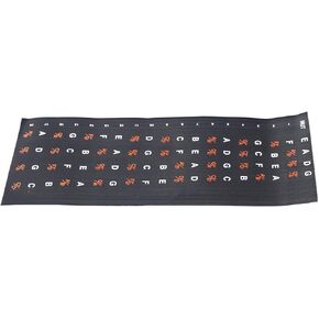 Generic Fretboard Stickers, Clear Marking Bass Fret Board Decal Easy Sticking for Beginner (for 4 String)