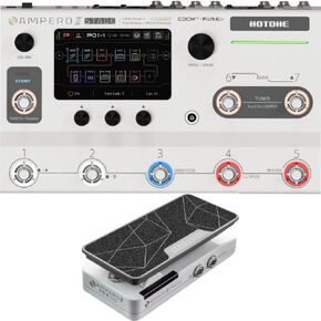HOTONE Ampero II Stage MP-380 + SP-35 Ampero II Press Passive Switching/Expression Pedal Multi-Effects Pedal Dual Effect Chains with FX Loop MIDI I/O Stereo OTG USB Audio Interface Touch Screen