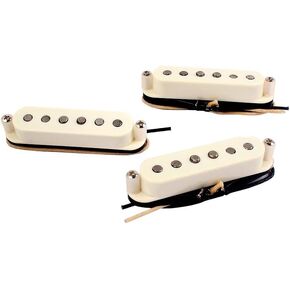 Alnicov Single Coil Pickups SSS Alnico 5 Neck/Middle/Bridge Pickups for ST Electric Guitar 3PCS/Set Cream White
