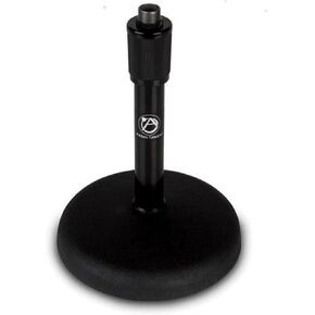 Atlas DS7E Round Base Adjustable Height Desktop Microphone Stand 8-13 inch - Ebony