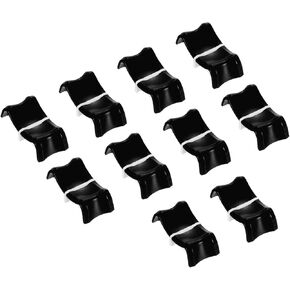PATIKIL Console Mixer Slider Fader Knob Cap Touch Sensitive Slider Insert Shaft 27x13x10mm ABS Black for Potentiometer Pack of 10