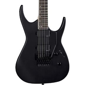 Dean Guitars 6 String Exile Select Floyd Fluence Electric Guitar, Black Satin, Right, F FL BKS