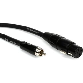 Roland Black Series Interconnect Cable, XLR (Female) to RCA, 5-Feet