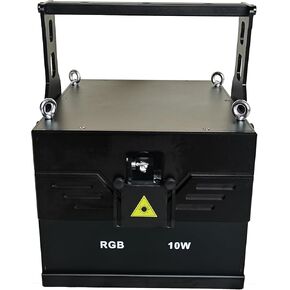 JUNMAN 10W RGB Full Color Animation Stage Light DJ Disco Beam Stage Lights for Party Wedding Event Lighting Show