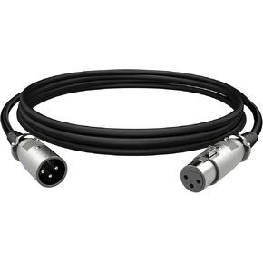 HyperX XLR Cable – Male-to-Female, 3 Pin, 10-Foot – Black